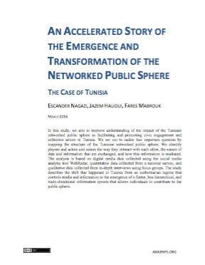An Accelerated Story of the Emergence and Transformation of the Networked Public Sphere: The Case of Tunisia
