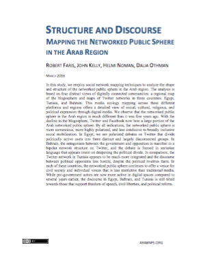 Structure and Discourse: Mapping the Networked Public Sphere in the Arab Region